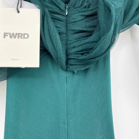 Christopher Esber | NWT Sonora Veiled Ruched Dress in Evergreen AUS 4 / US 0 - Picture 12 of 16